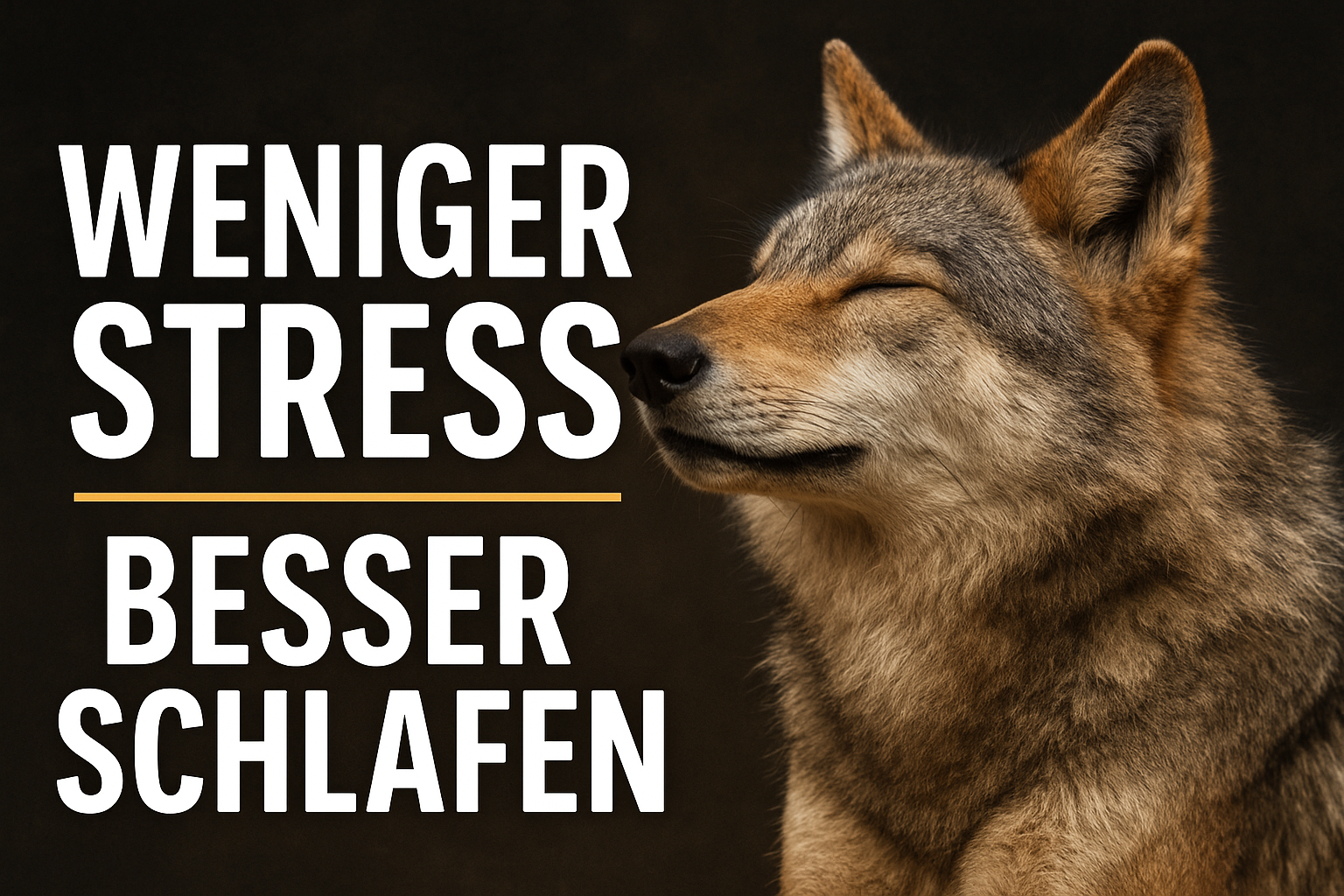 Weniger Stress, Besser Schlafen